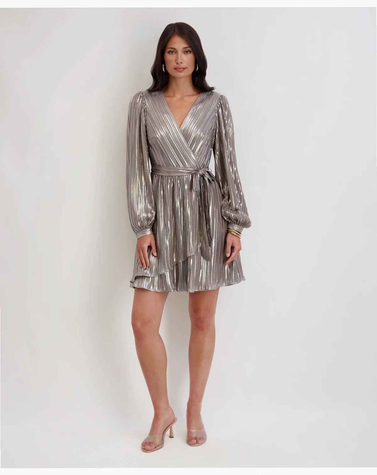 Women's Long Sleeve Wrap Dress