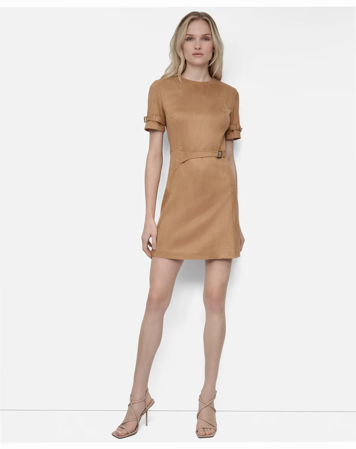 Women's Short Sleeve Crew Neck Sheath Dress