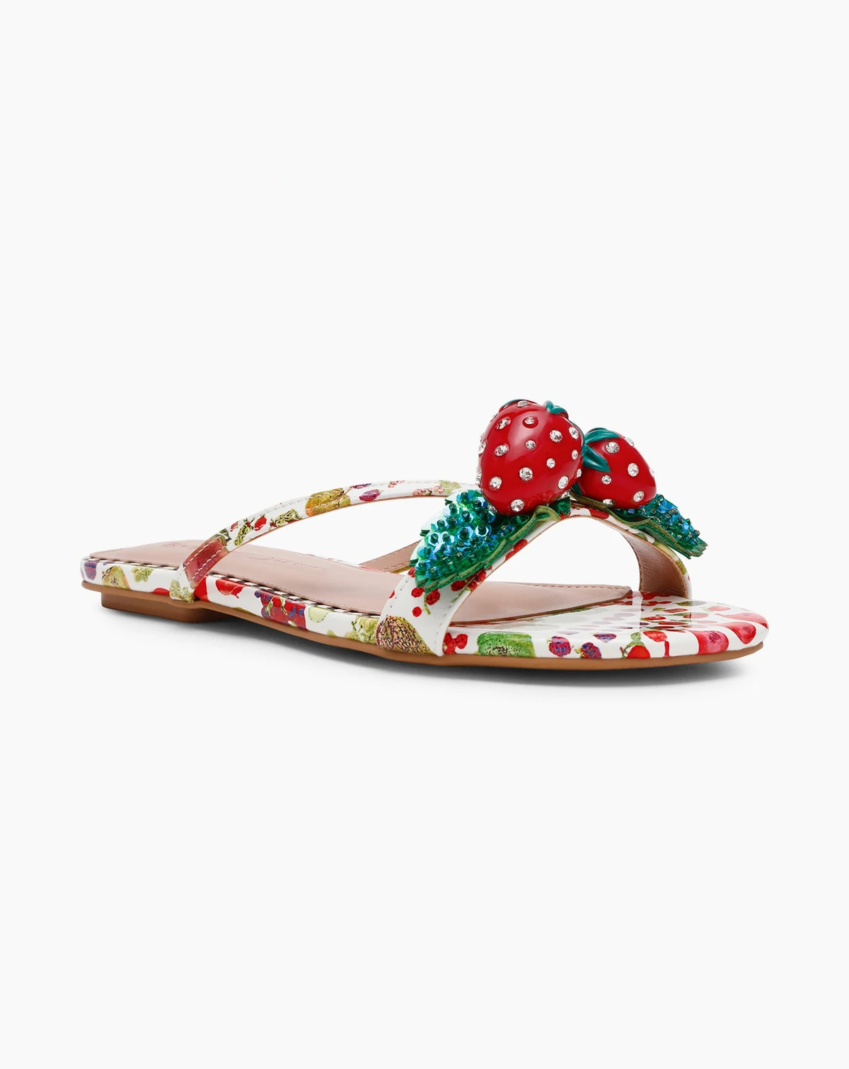Women's Garrik Strawberry Strappy Flat Sandals