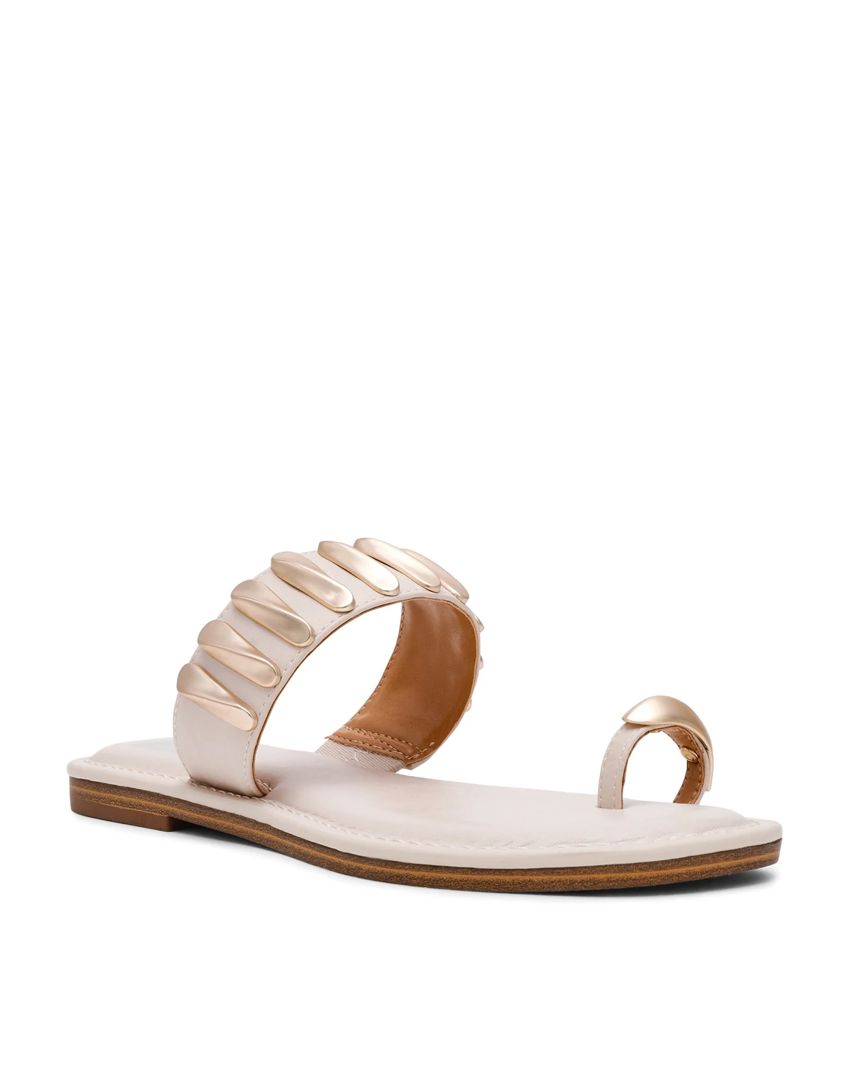 Women's Jayson Jewelry Embellished Thong Toe Ring Flat Sandals