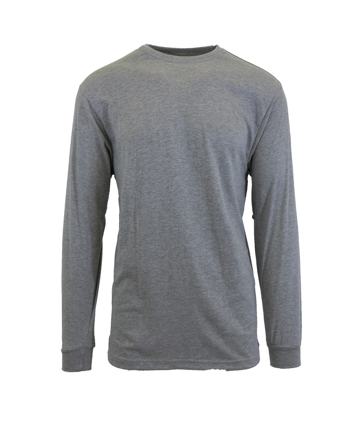 Men's Egyptian Cotton-Blend Long Sleeve Crew Neck Tee