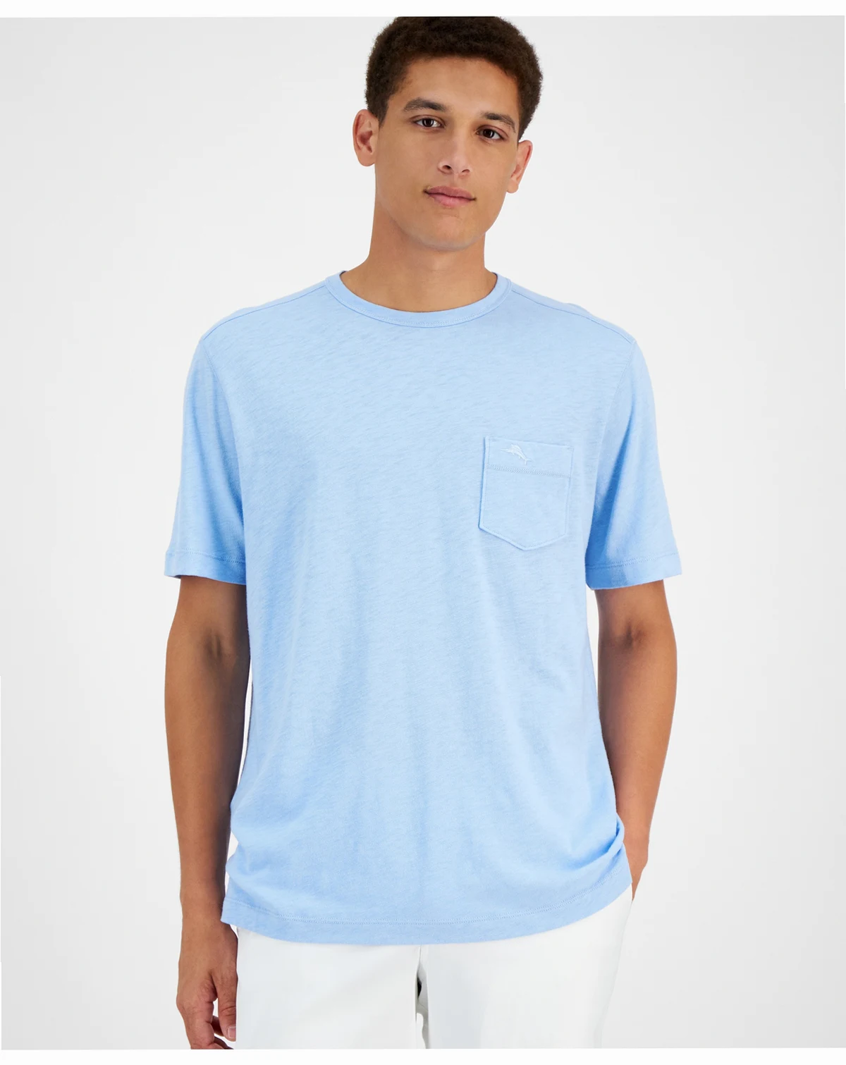 Men's Short Sleeve Crewneck Pocket Canal T-Shirt