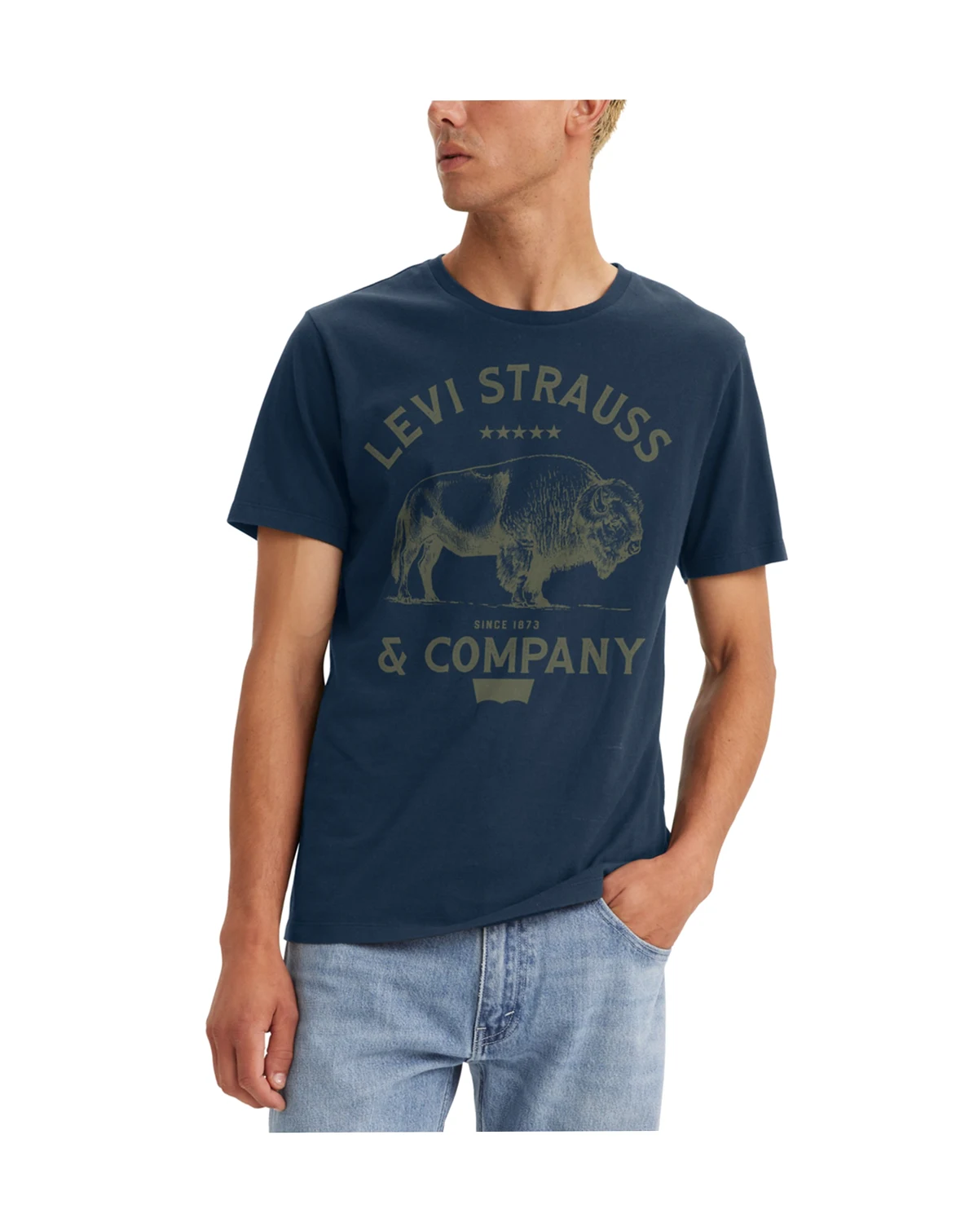 Men's Classic Short-Sleeve Graphic Crewneck T-Shirt