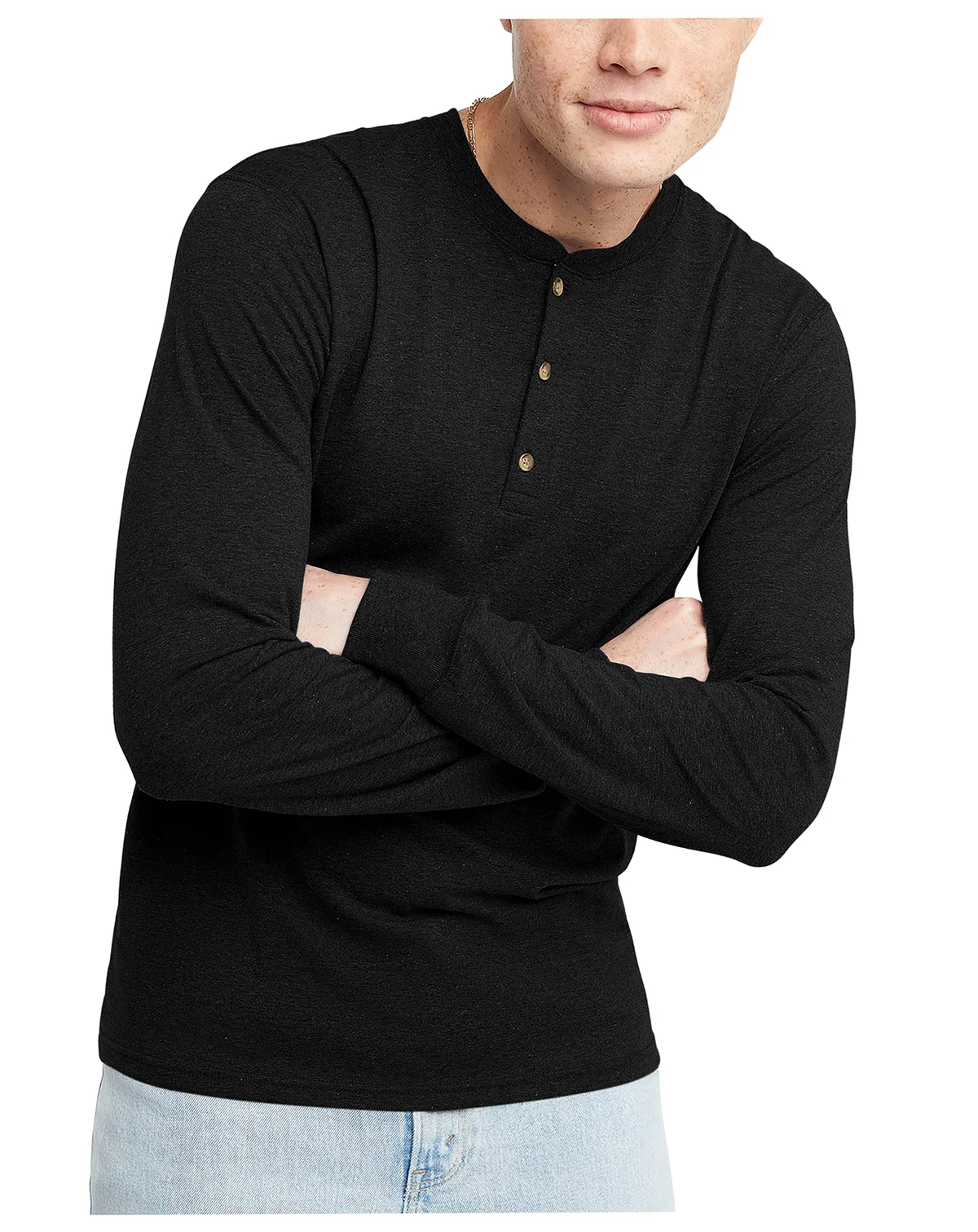 Men's Originals Tri-Blend Long Sleeve Henley T-shirt
