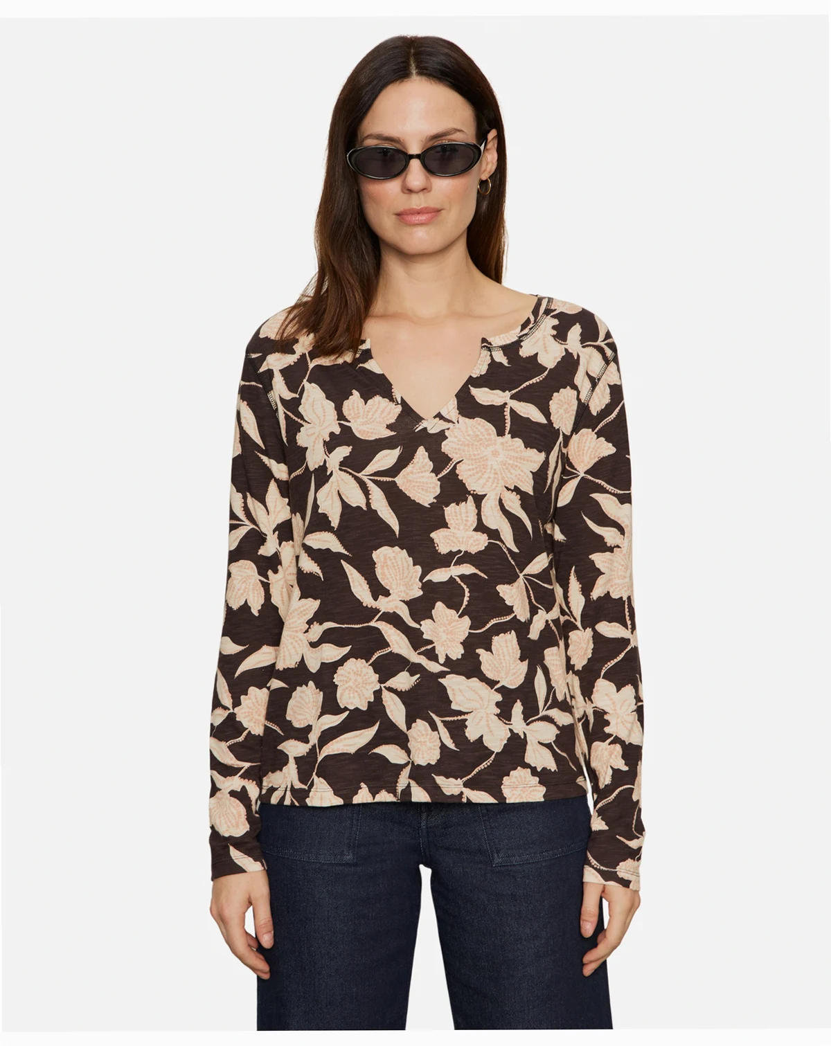 Women's Printed Long-Sleeve T-Shirt