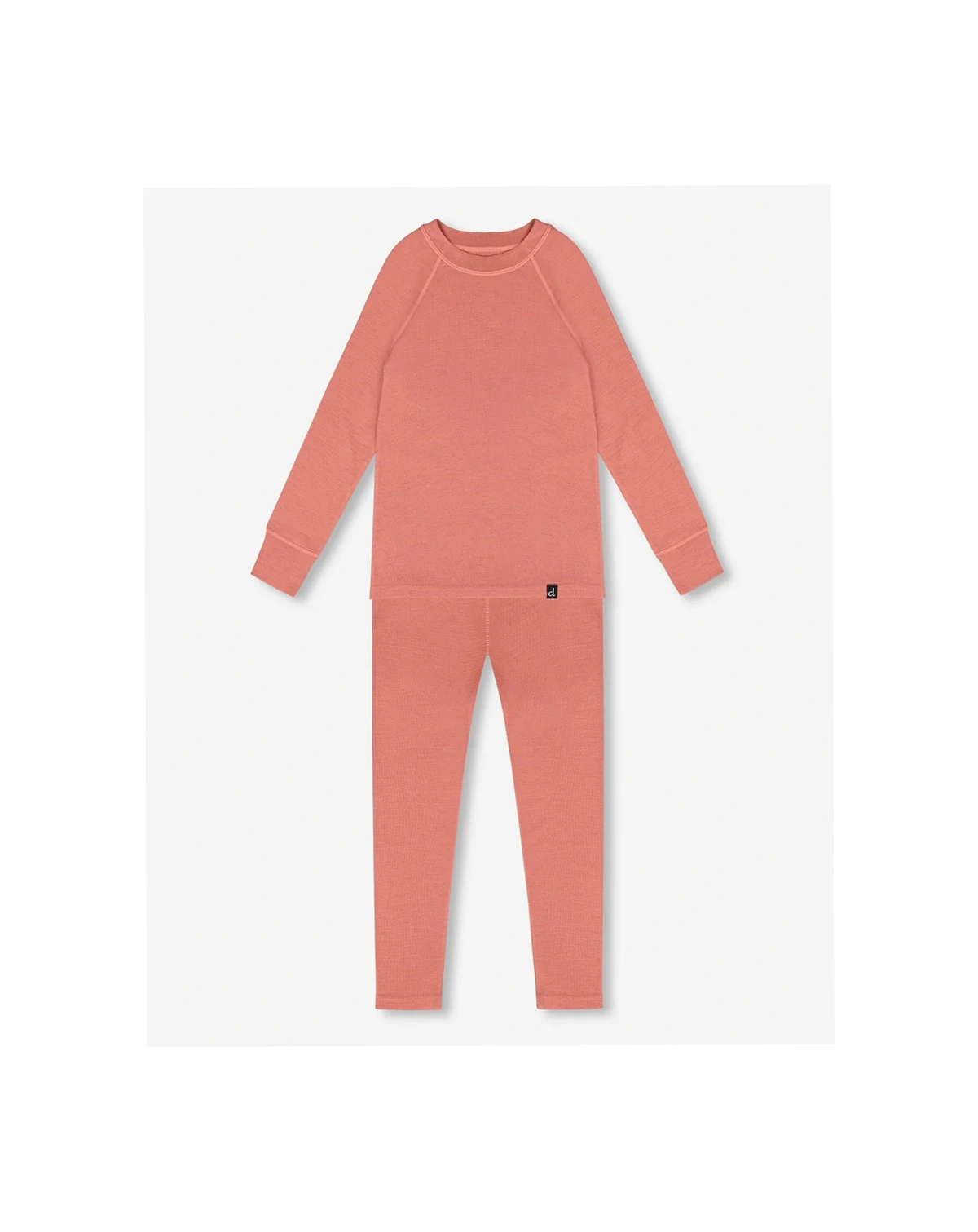Girl Merino Wool Base Layer Set Dusty Pink - Toddler|Child
