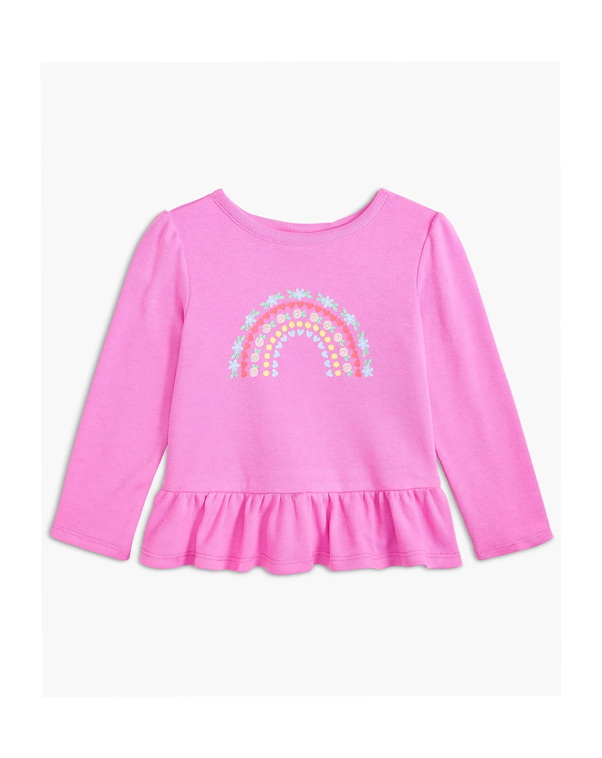 Girls Toddler 2T-4T Mix and Match Long-Sleeve Rainbow T-Shirt, Macy's Exclusive