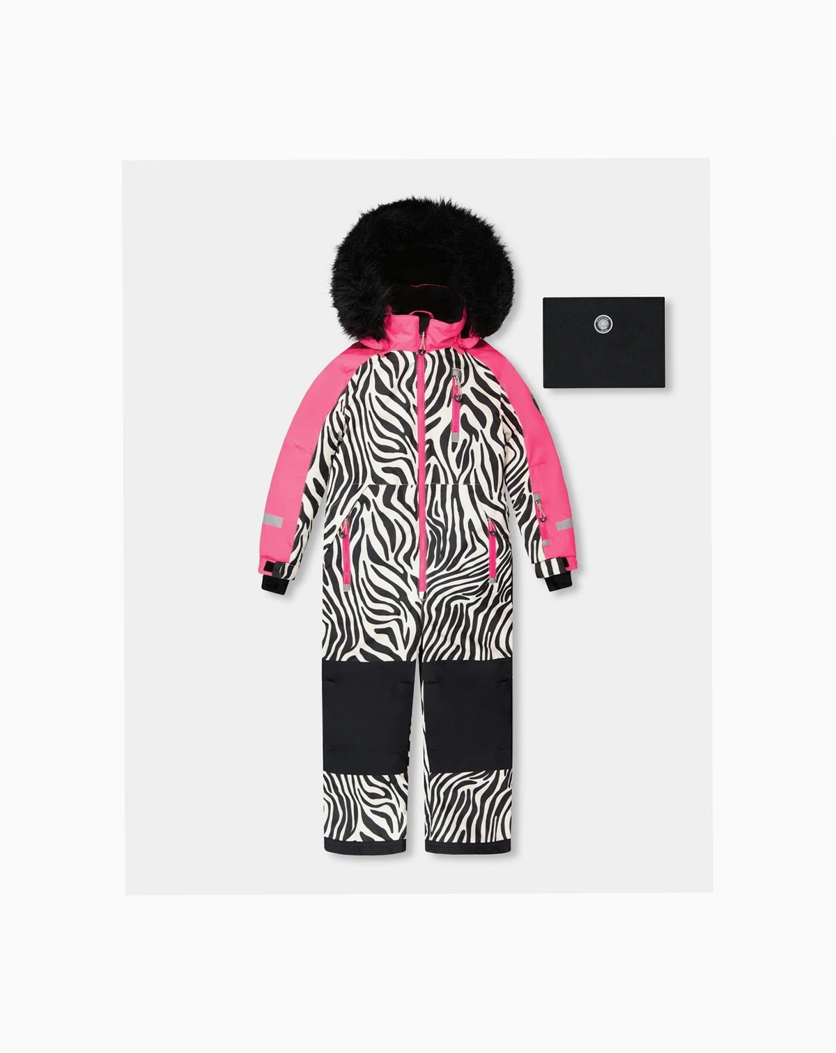 Girl One-Piece Play Snowsuit Zebra Print - Toddler|Child
