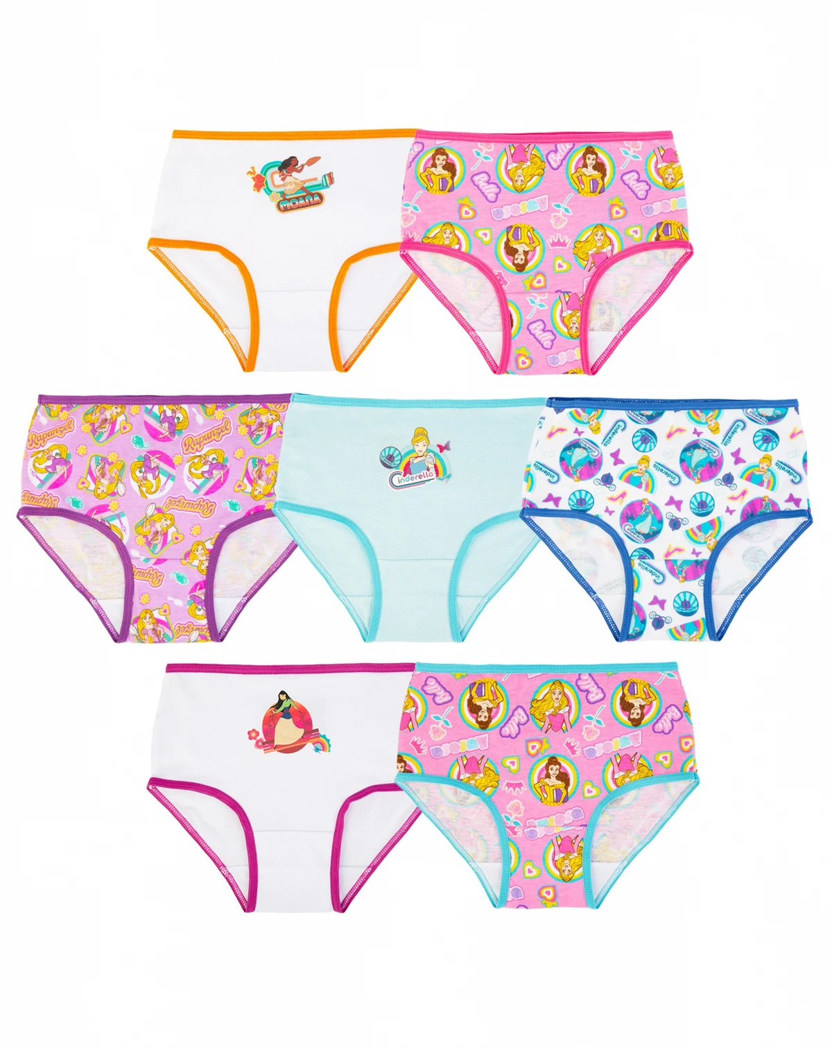 Princess Toddler Girl 7pack Underwear