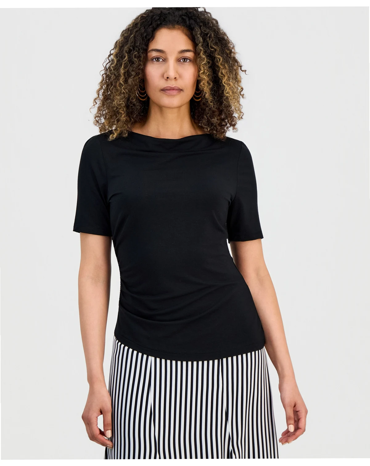Petite Ruched Top, Macy's Exclusive