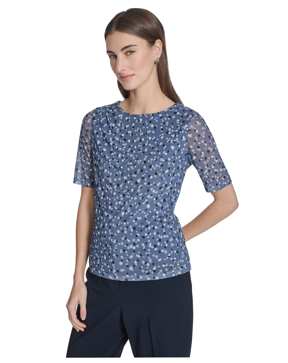 Women's Printed Crew Neck Top
