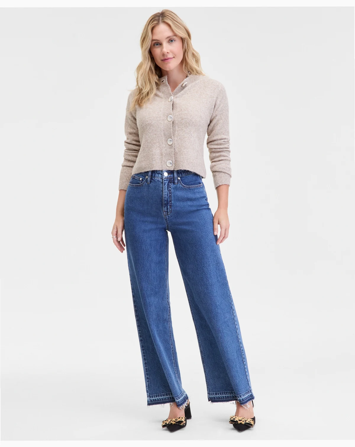 Women's High-Rise Wide-Leg Jeans, Macy's Exclusive