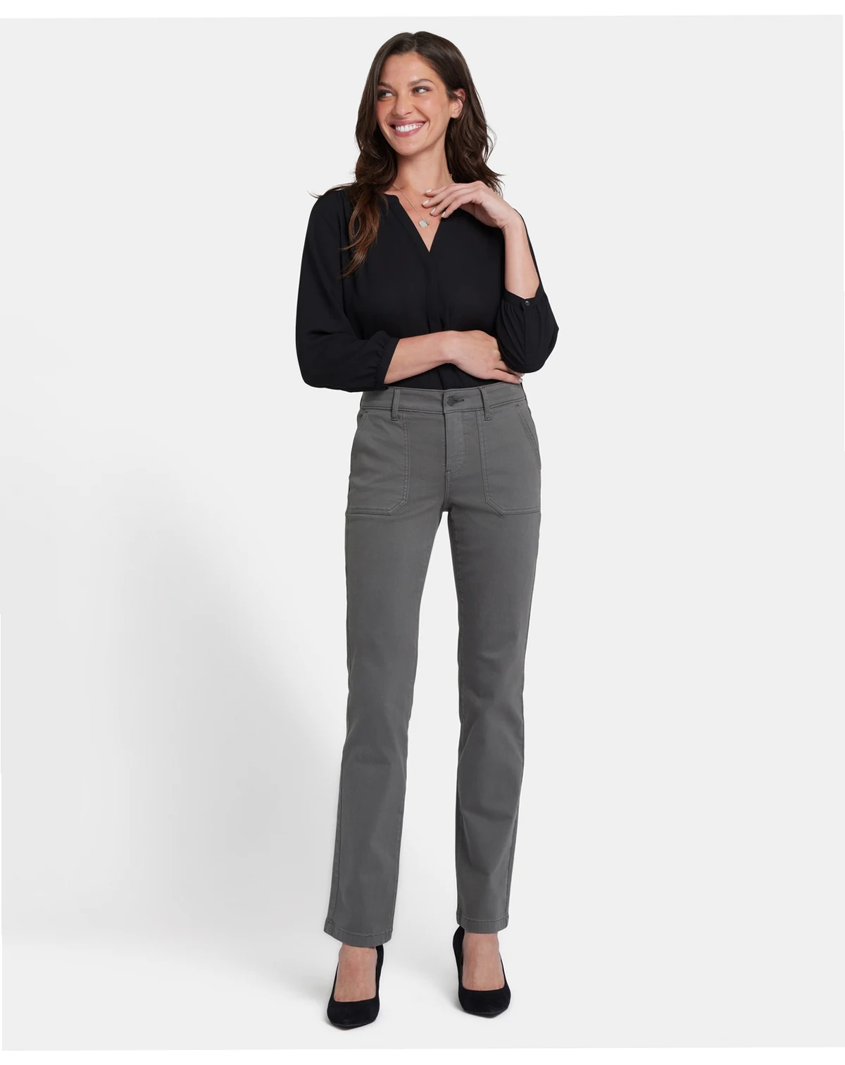 Women's Marilyn Straight Utility Pocket Jeans