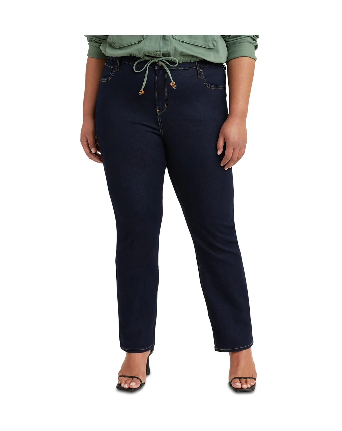 Trendy Plus Size 724 High-Rise Straight-Leg Jeans