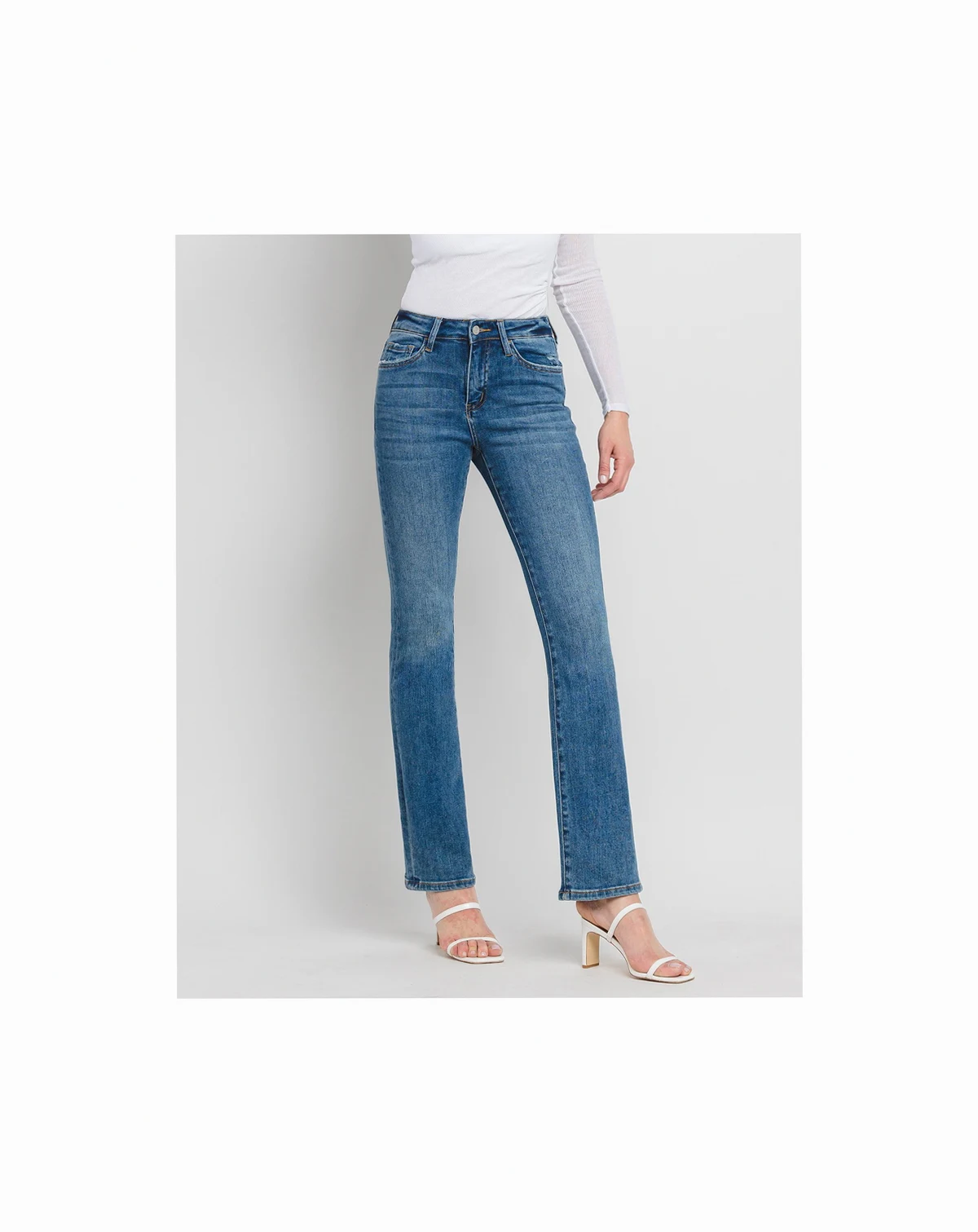 Women's High Rise Slim Bootcut Jeans