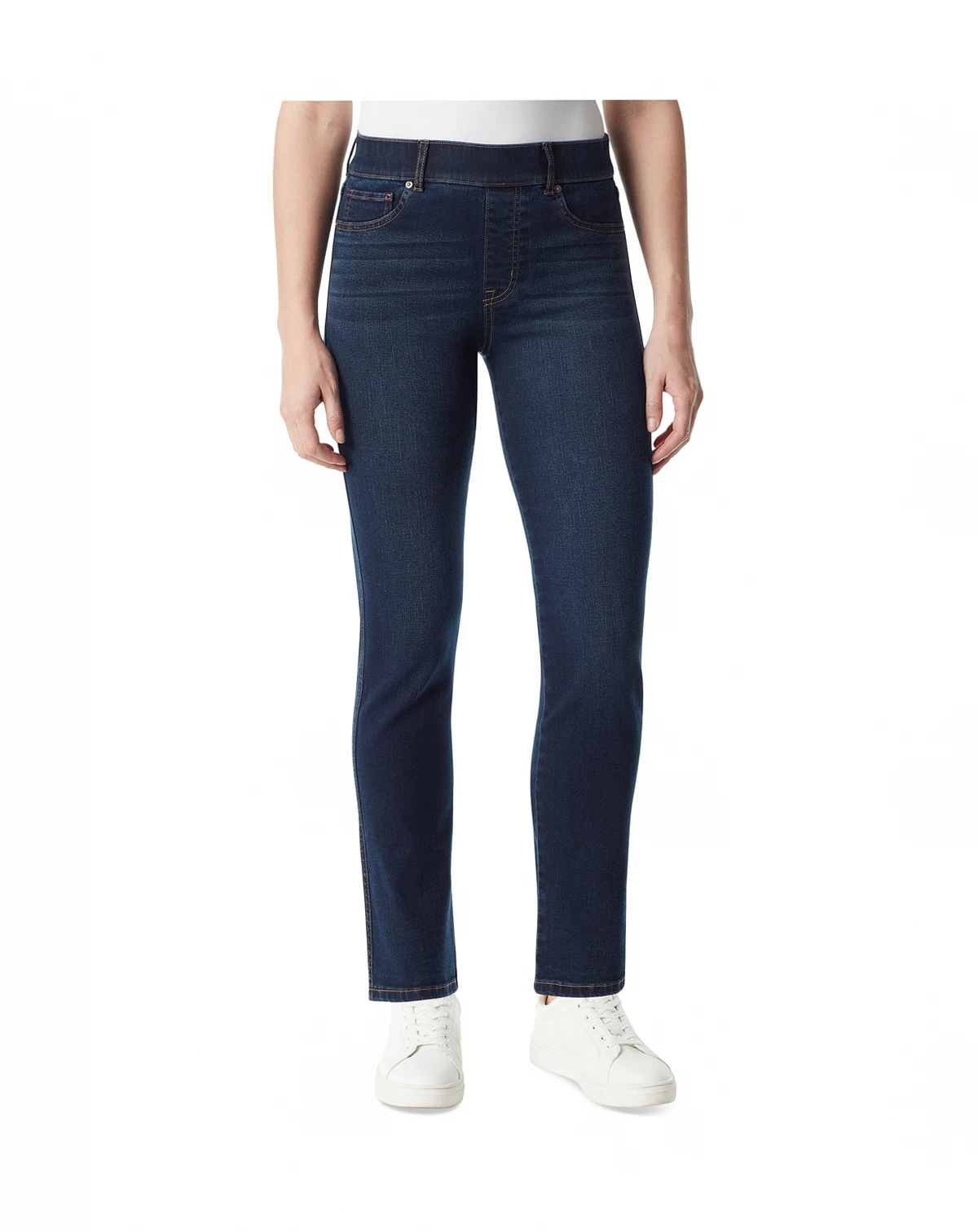 Women's Shape Effect Pull-On Straight-Leg Jeans