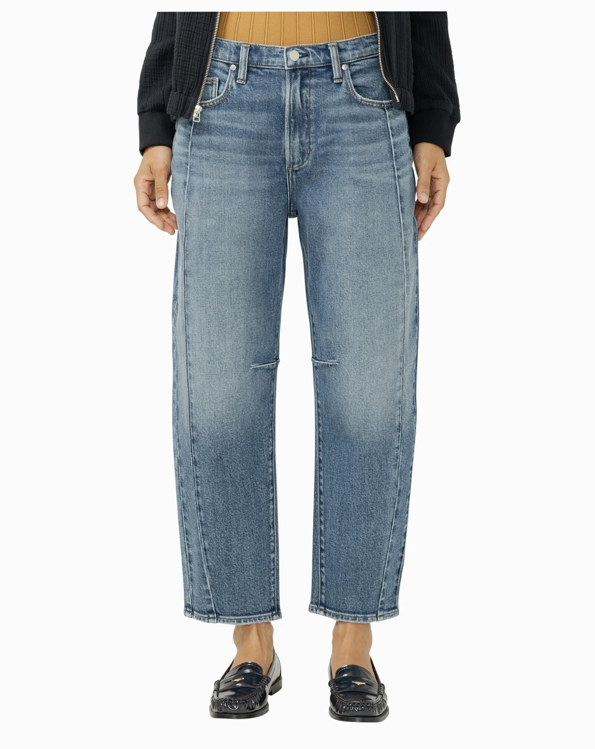 Women's High Rise Barrel Leg Jeans