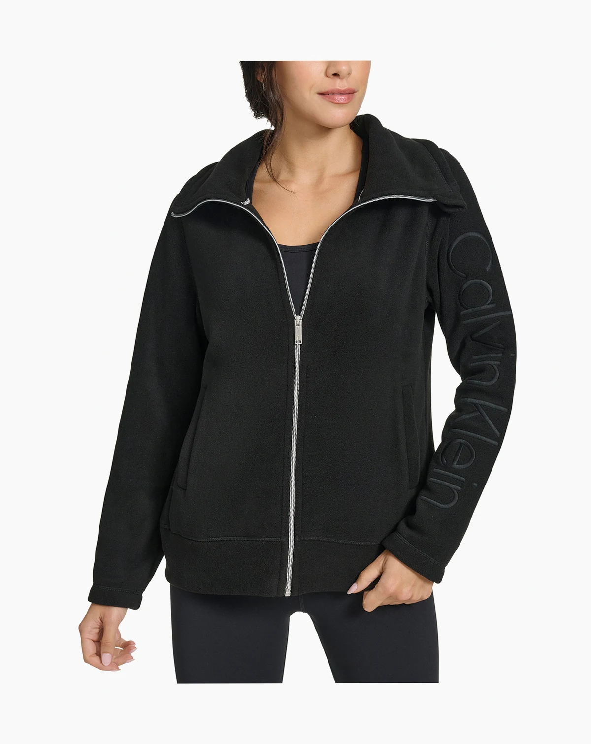 Women's Active Tech Fleece Mock-Neck Jacket
