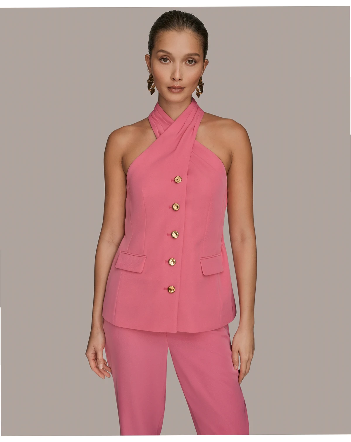 Women's Halter Neck Vest Jacket