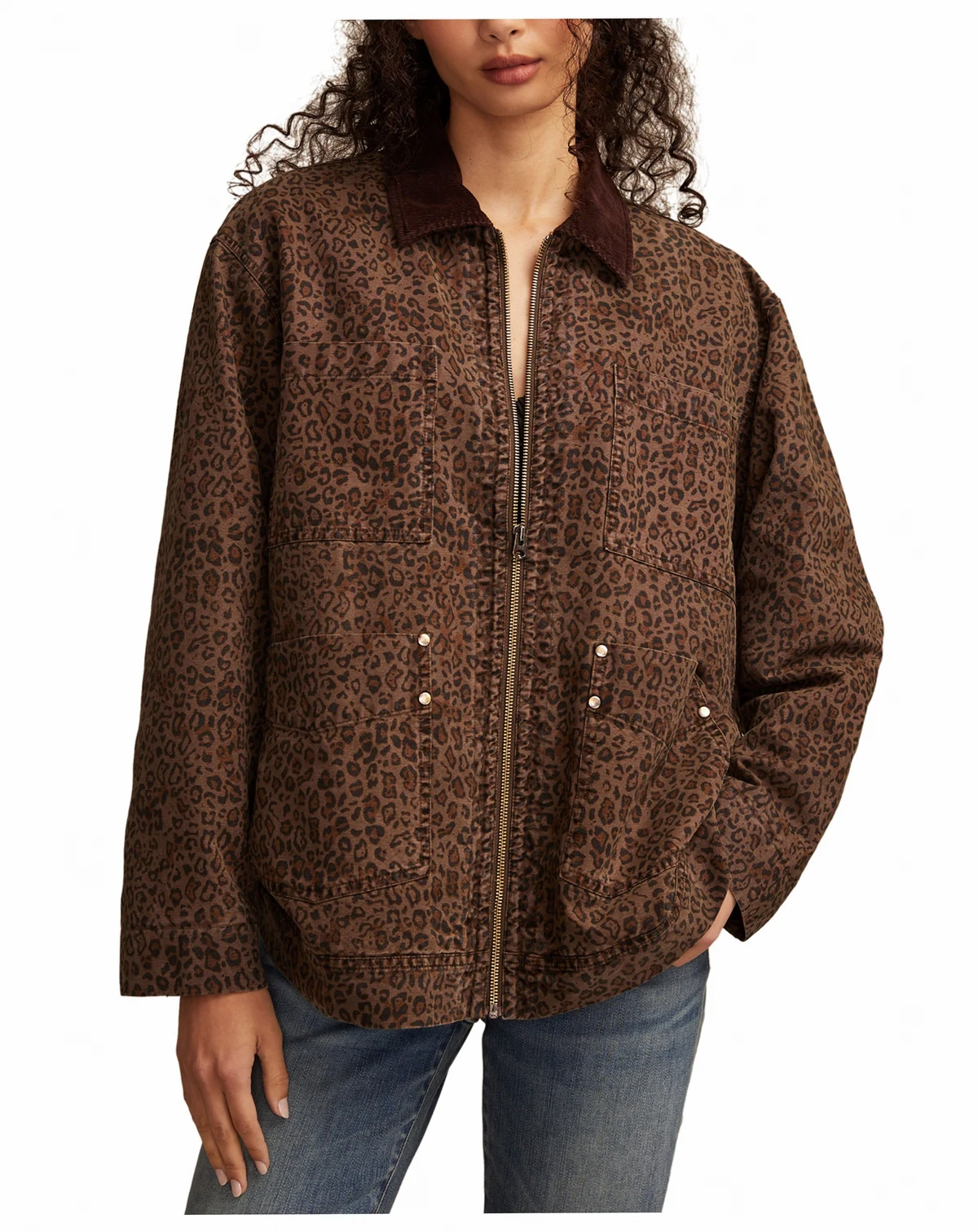 Women's Washed Oversized Chore Jacket