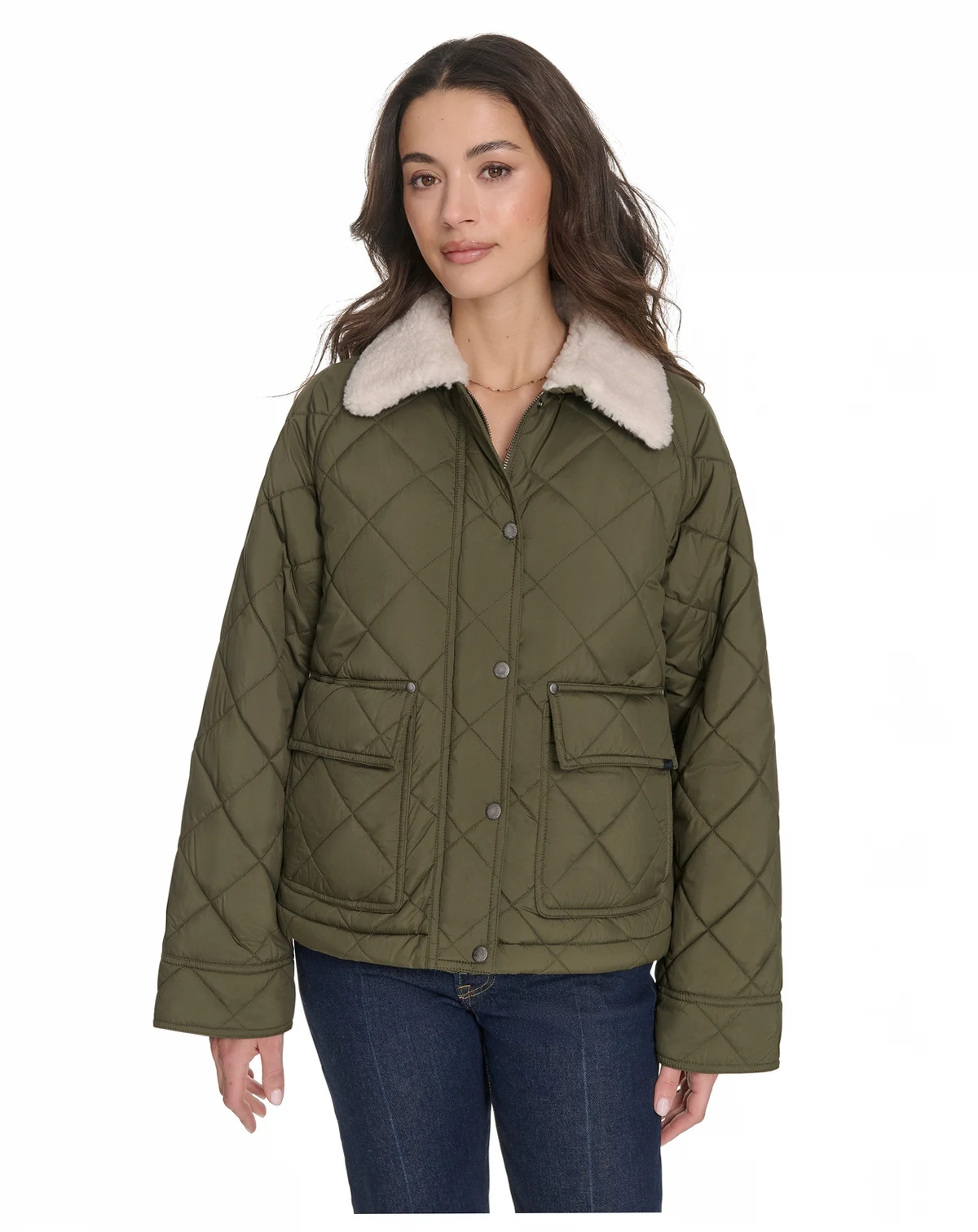 Women's Regular Diamond Quilted Jacket