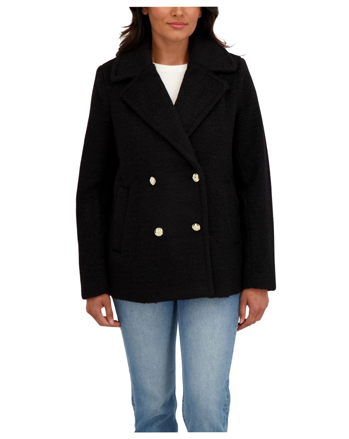 Women's Boucle Pea Coat