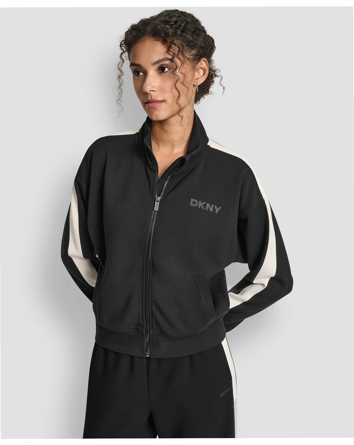 Women's Full Zip Mock Neck Track Jacket