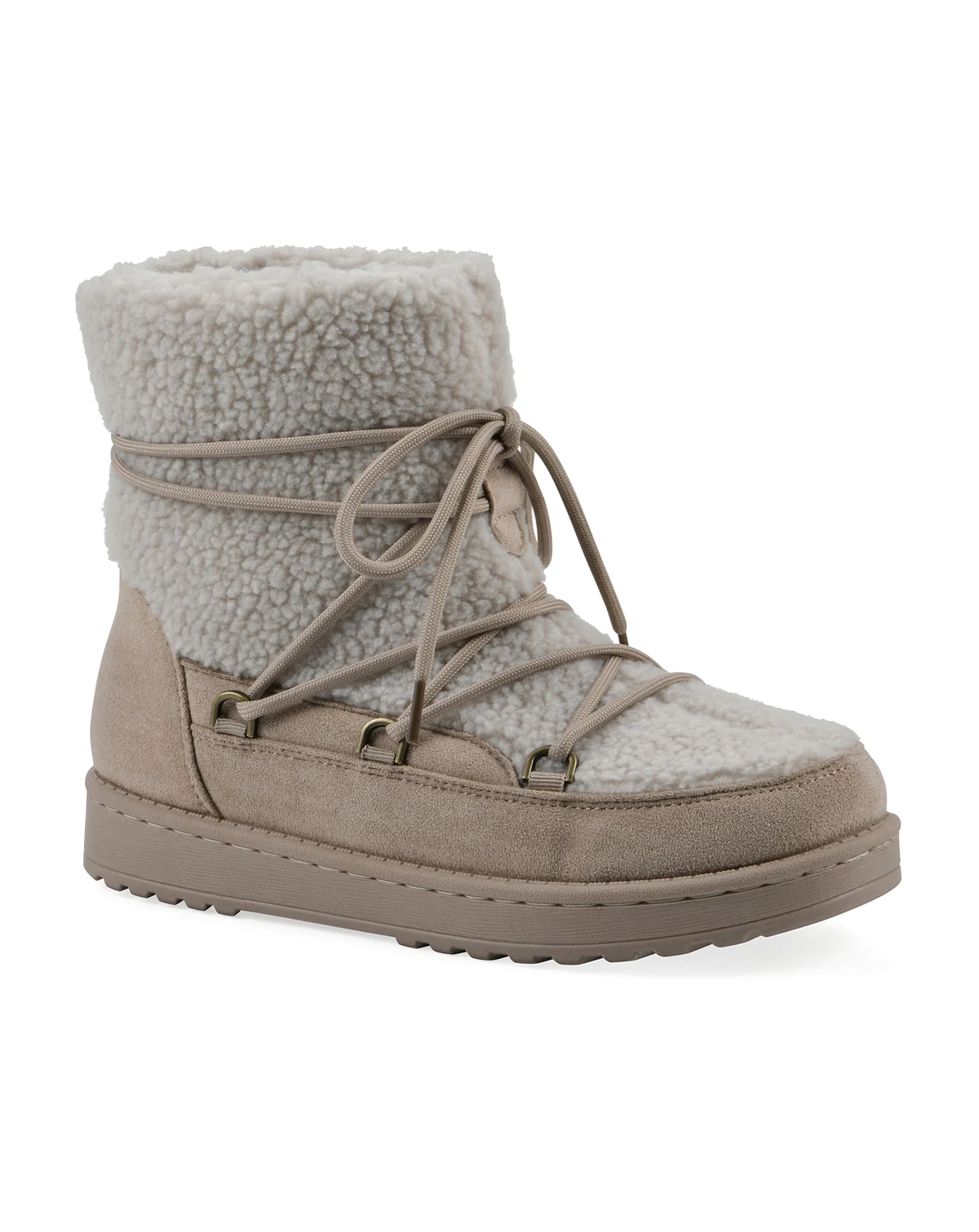Women's Isador Faux Sherpa Lace-up Boots