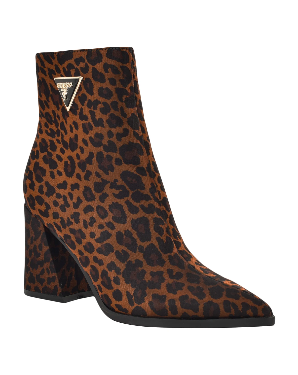 Womens Lusera Flared Block Heel Dress Booties