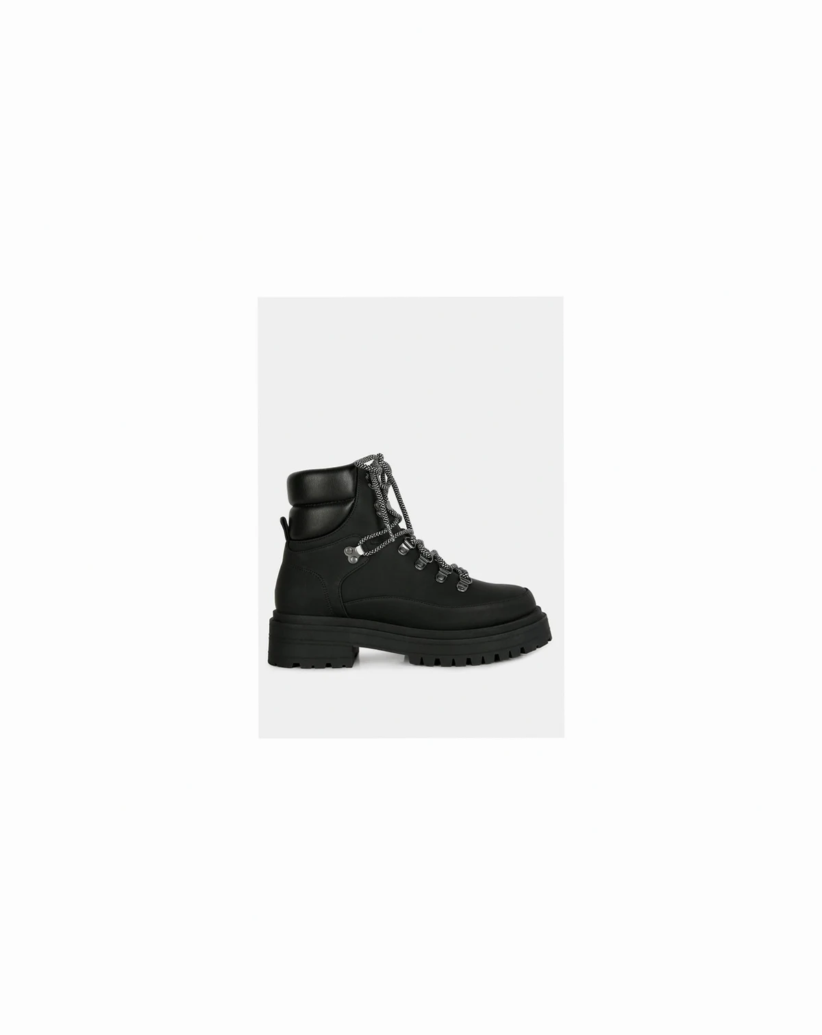 Womens Goliath Lace Up Chunky Biker Boots