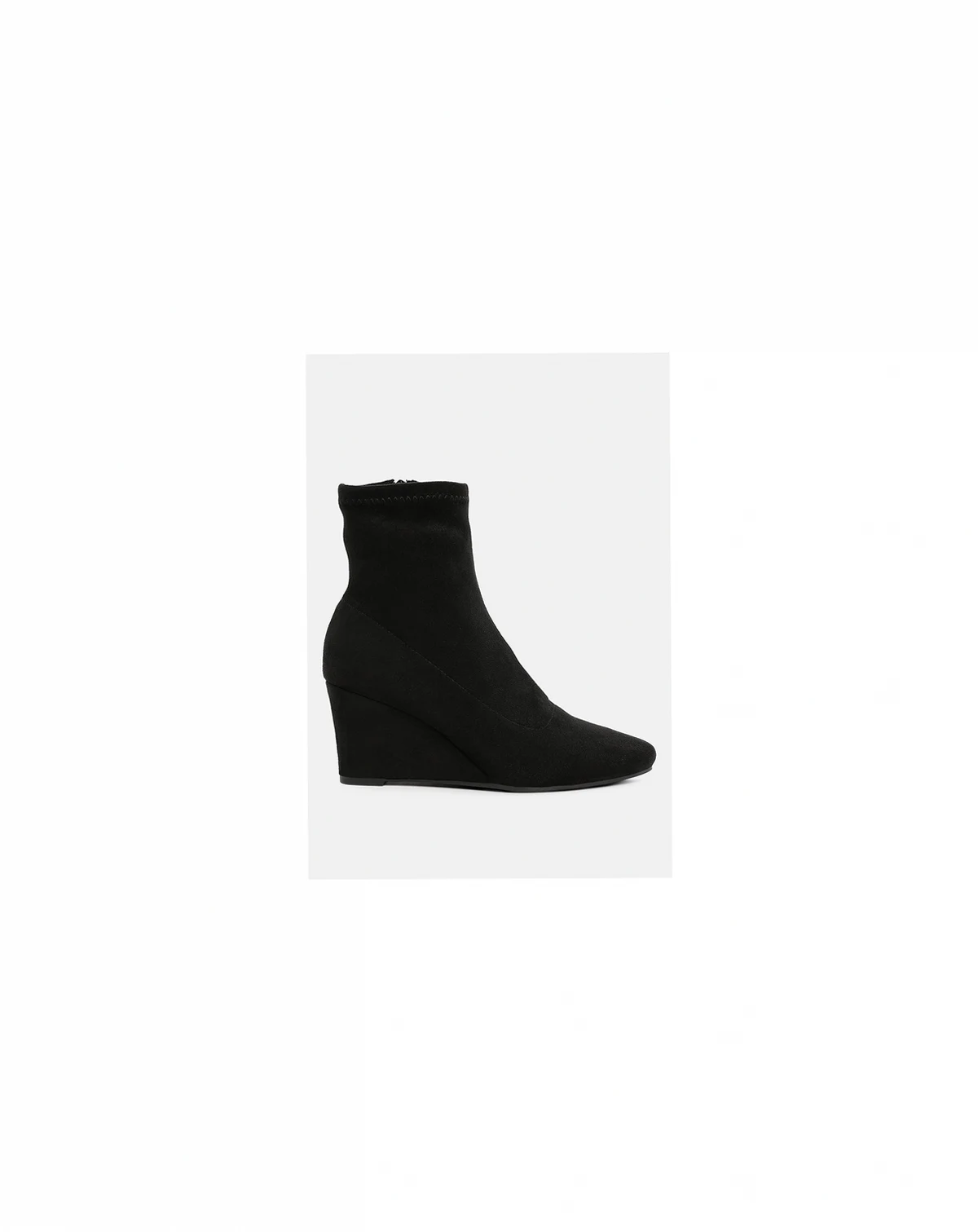 Womens Yara Microfiber Wedge Sock Boots