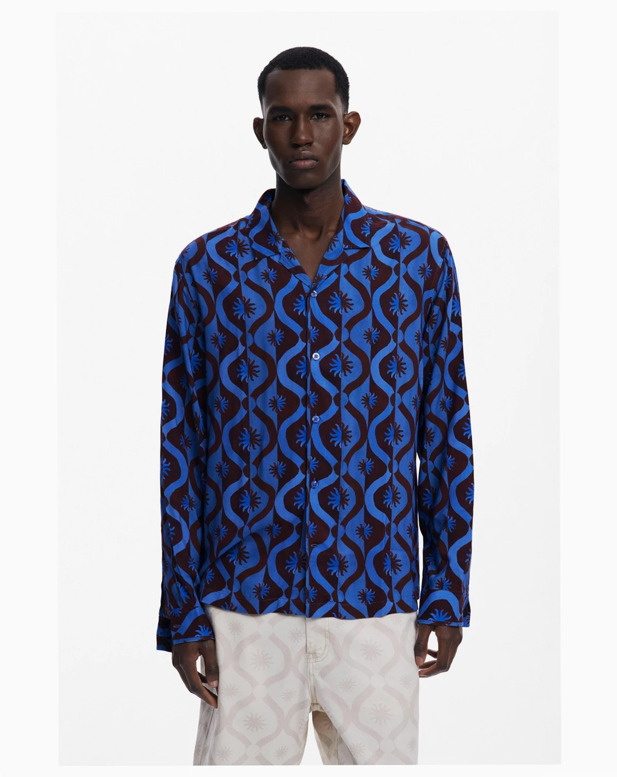 Men's Long-sleeve shirt with suns