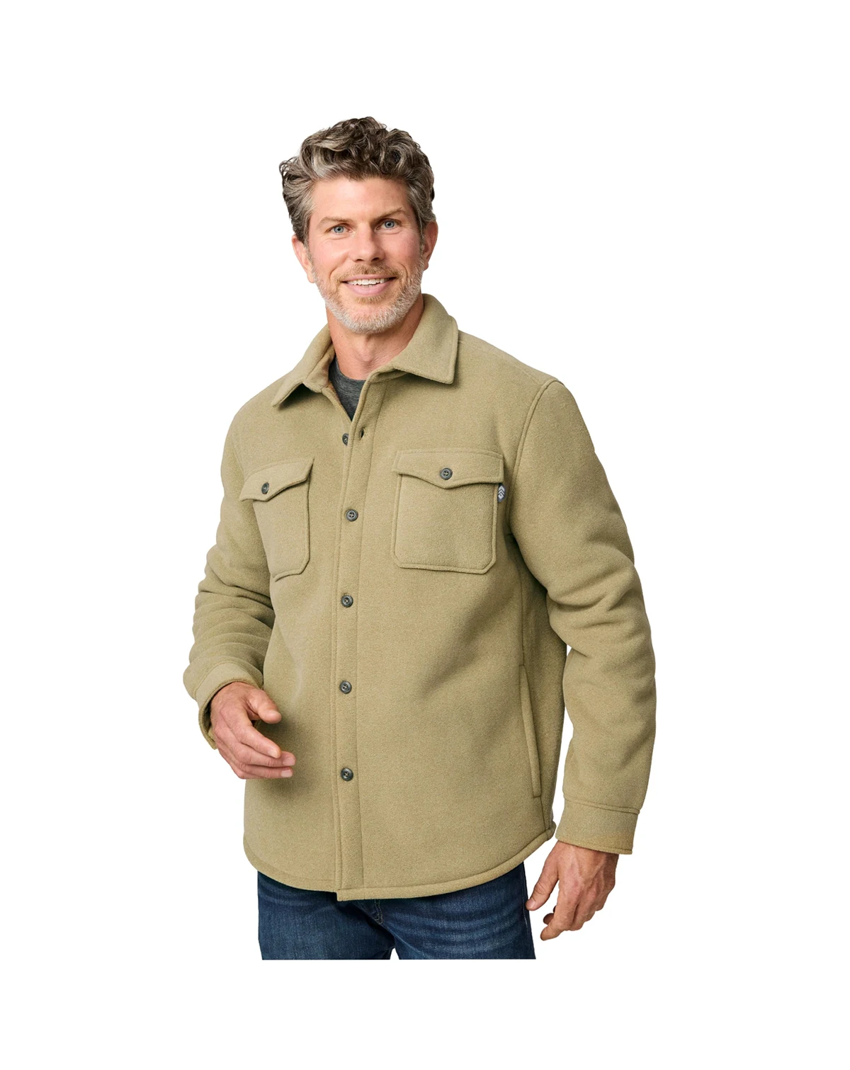 Men's Sueded Tundra Fleece Shirt Jacket