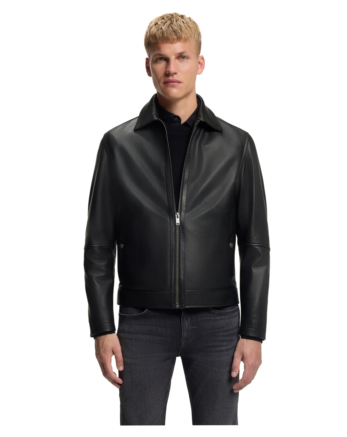 Men's Nappa Leather Regular-Fit Jacket