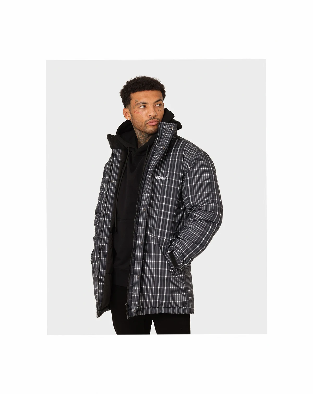 Men's Mercy Merci Plaid Jacket, Black - Small