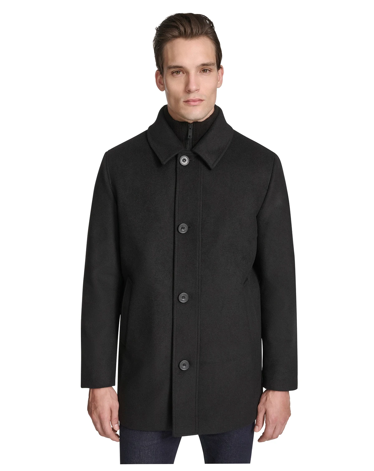 Men's Button Car Coat