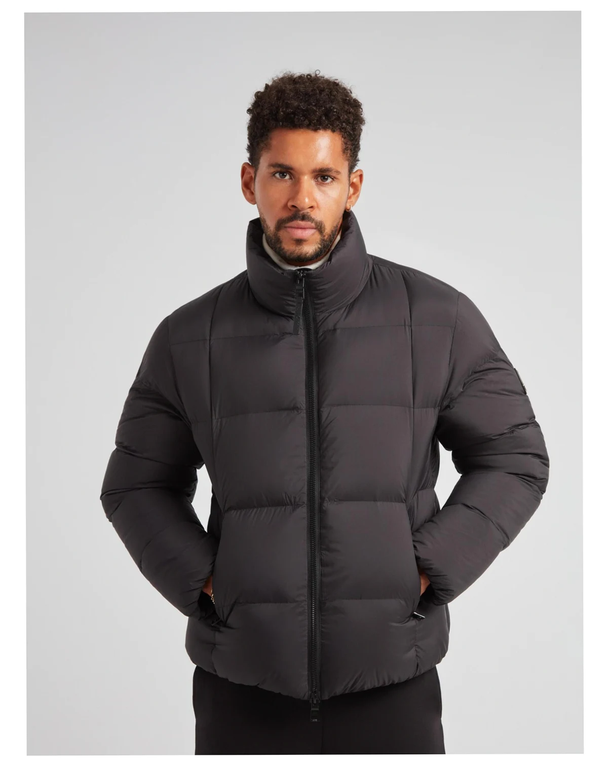 Men's Cloud Long Sleeve Puffer Racer Jacket