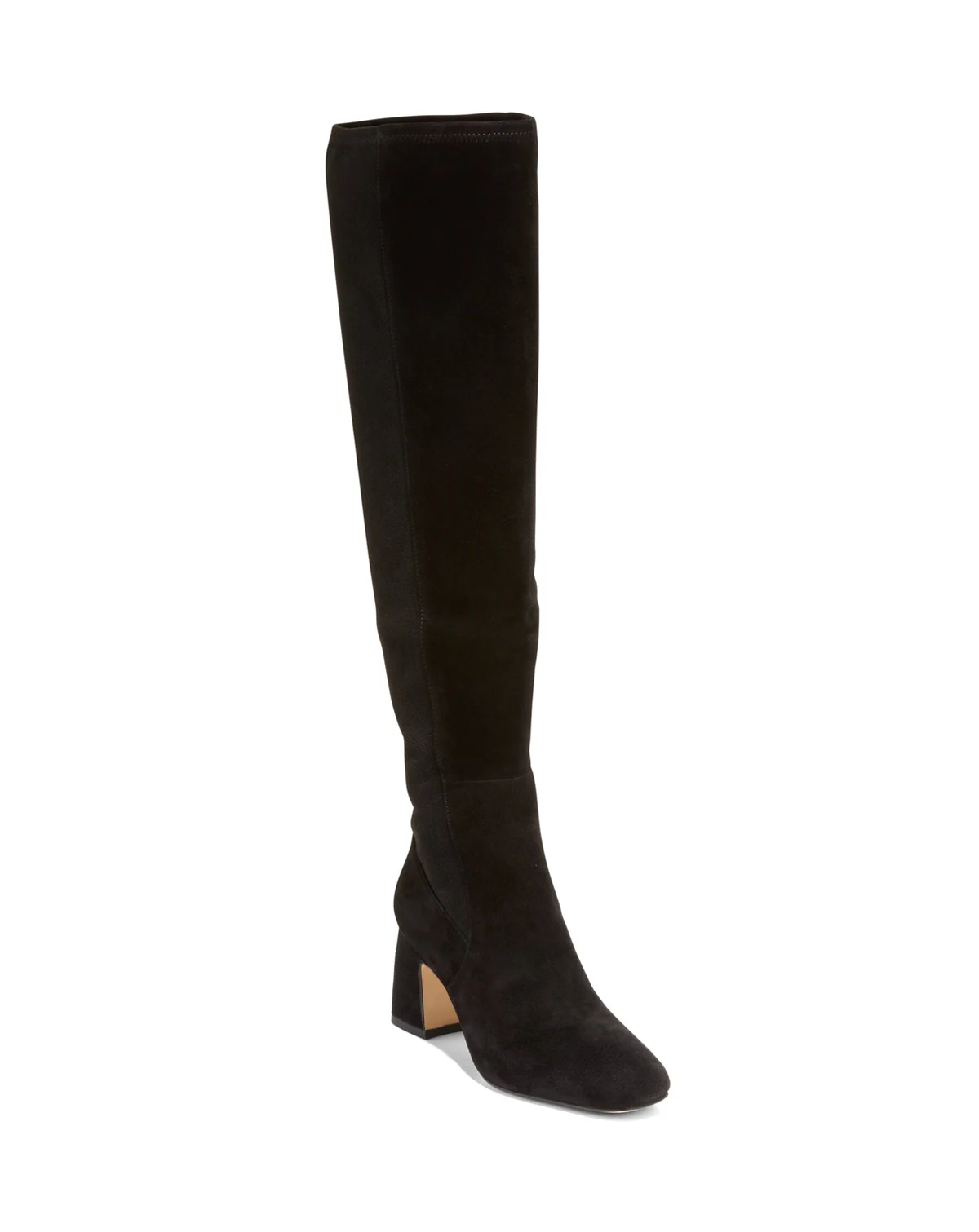 Women's Georgette Over-the-Knee Block Heel Boots