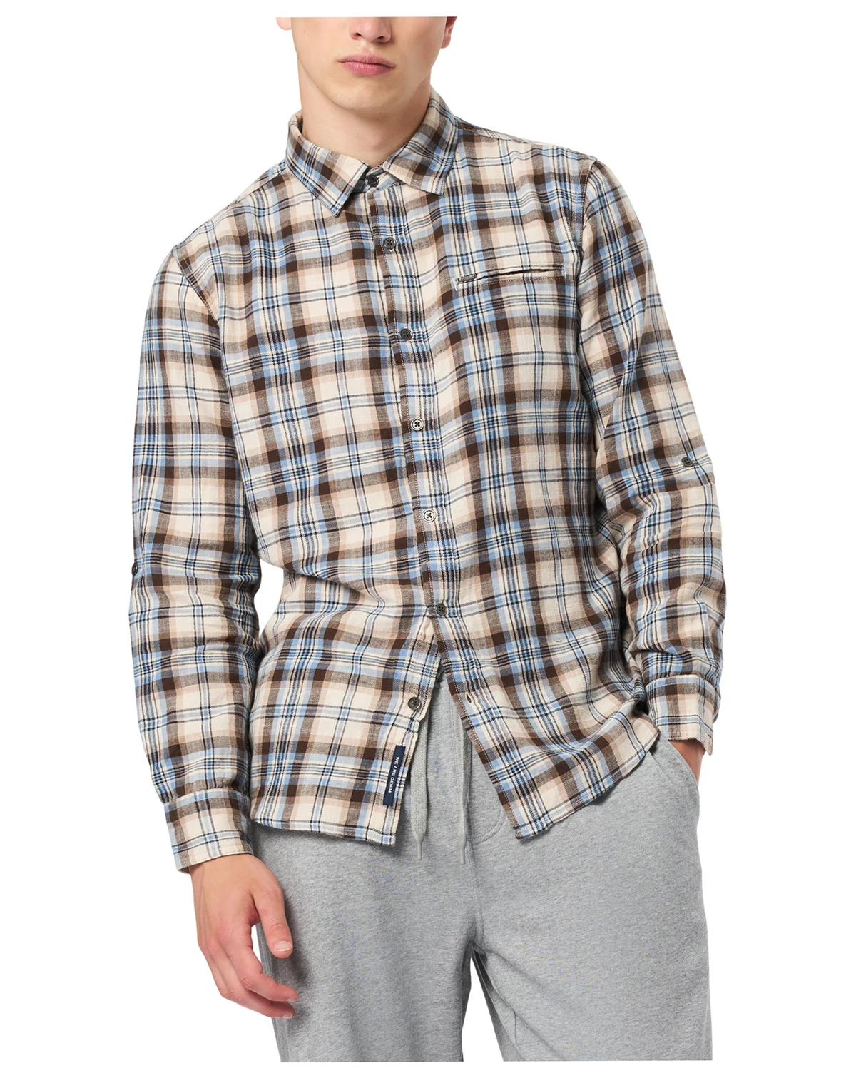 Men's Simbio Long-Sleeve Plaid Shirt