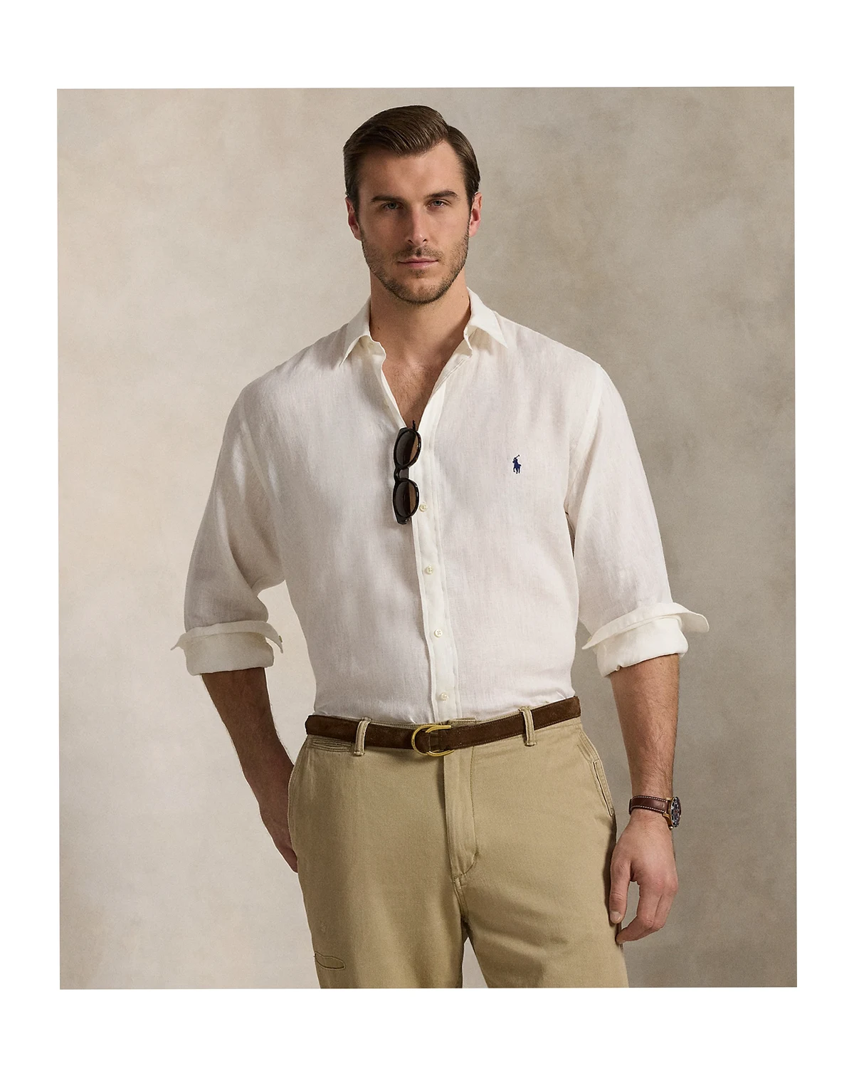 Men's Big & Tall Linen Shirt