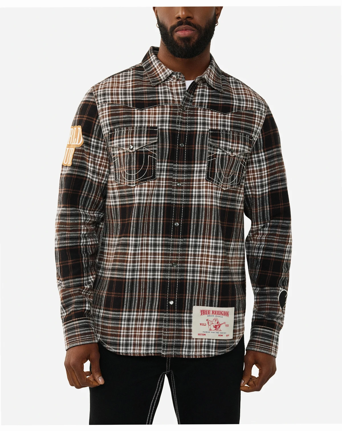Men's Plaid Big T Western Shirt