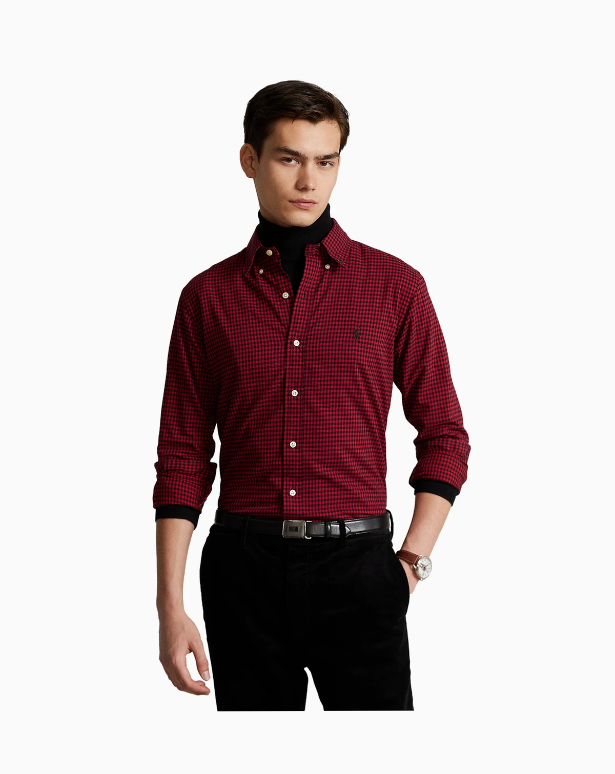 Men's Classic-Fit Plaid Twill Shirt