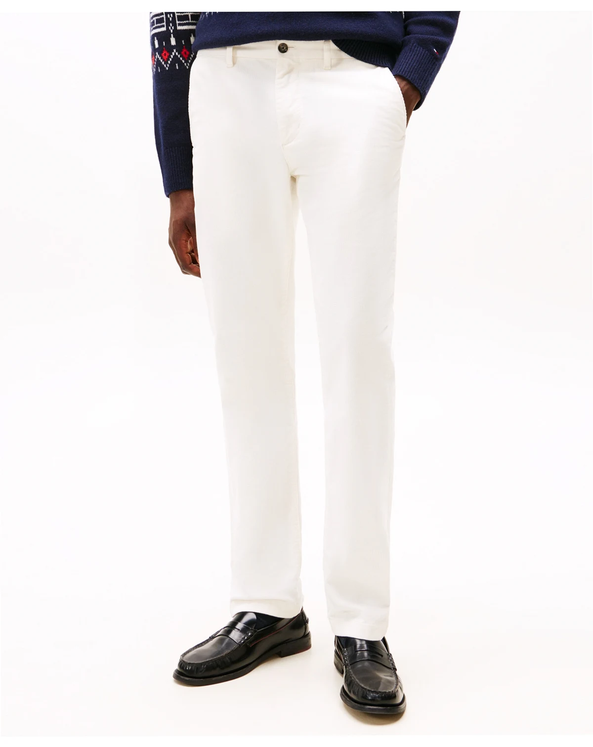 Men's Denton Slim Straight Fit Corduroy Chinos
