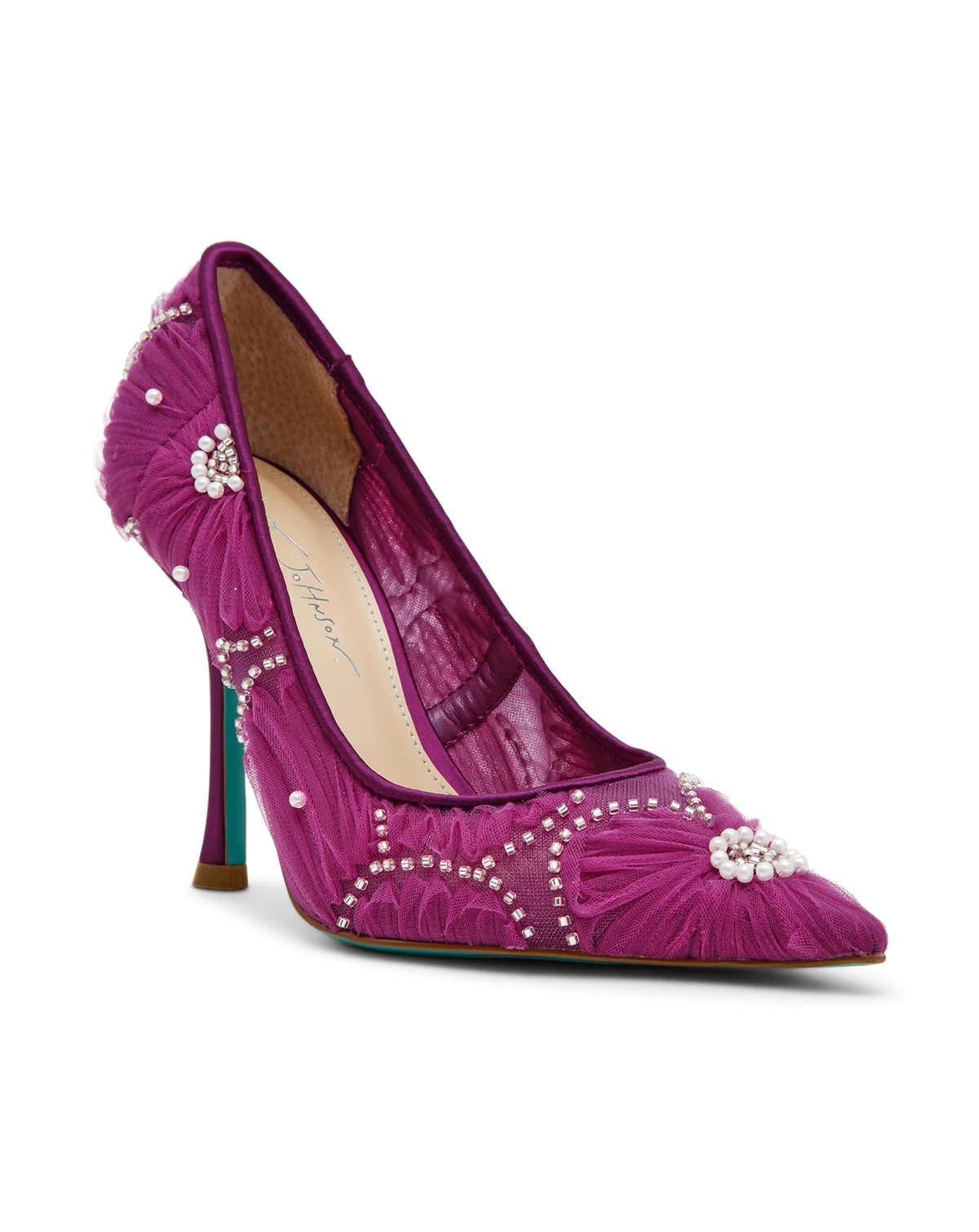 Women's Roxie Tulle Floral Applique Pumps