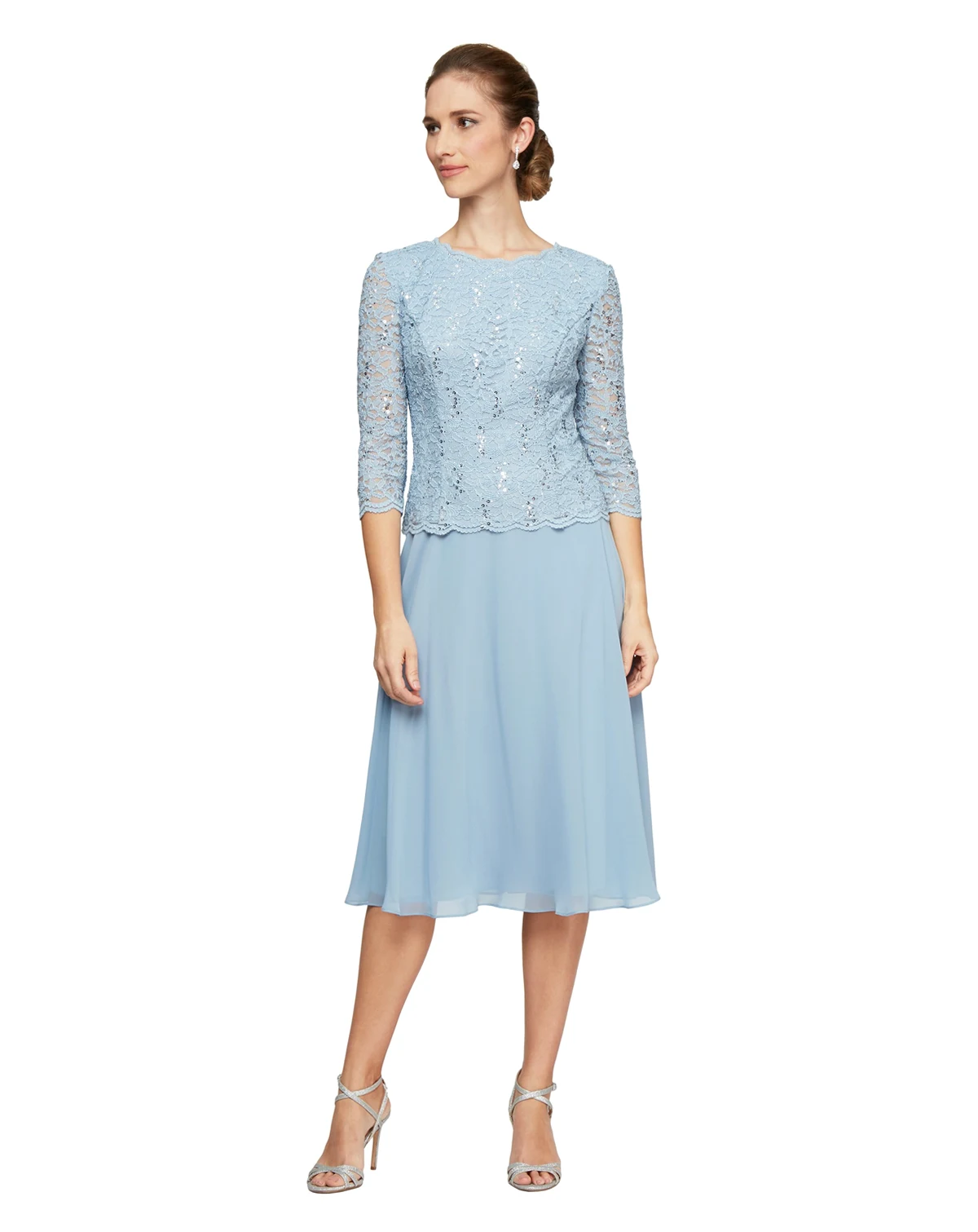 Petite Boat Neck Midi Dress