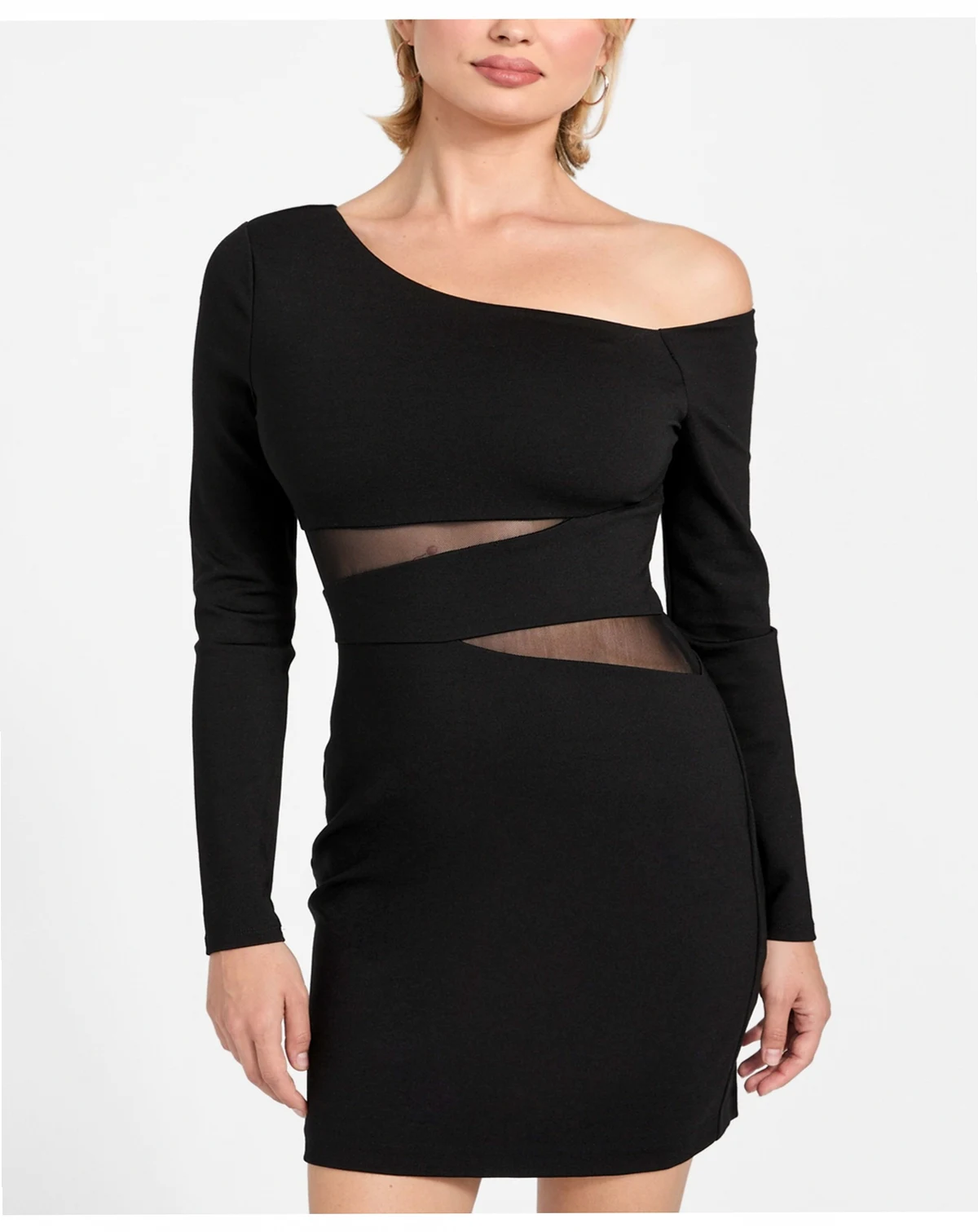 Women's Long-Sleeve Noel Bodycon Mini Dress