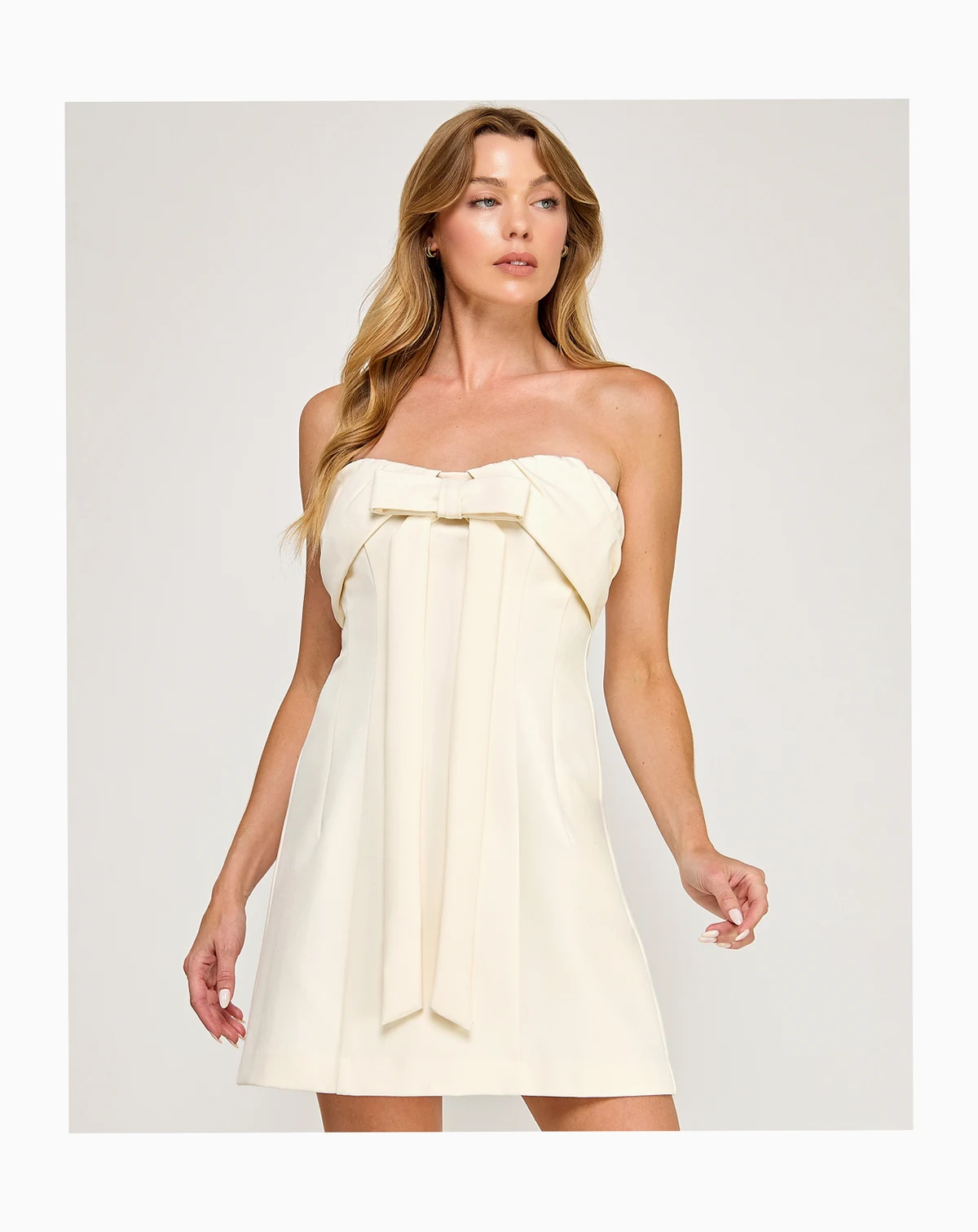 Juniors' Strapless Mini Dress