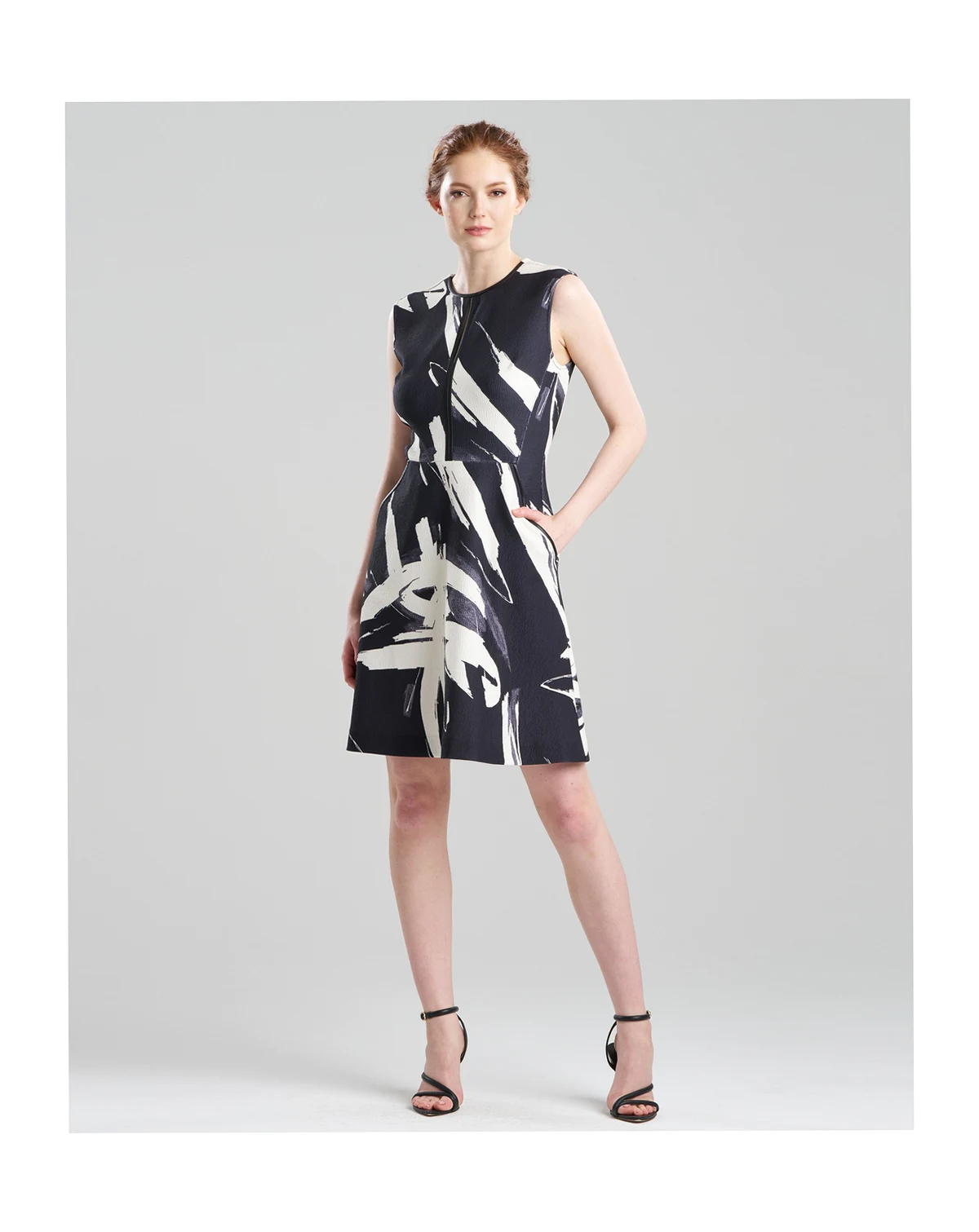 Women's Calligraphy Print Scuba Crepe Dress