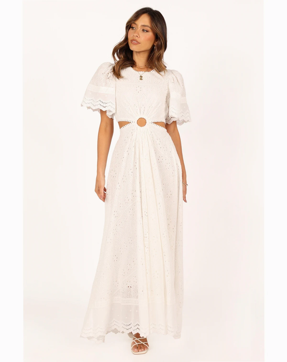 Merletto Cut Out Maxi Women's Dress