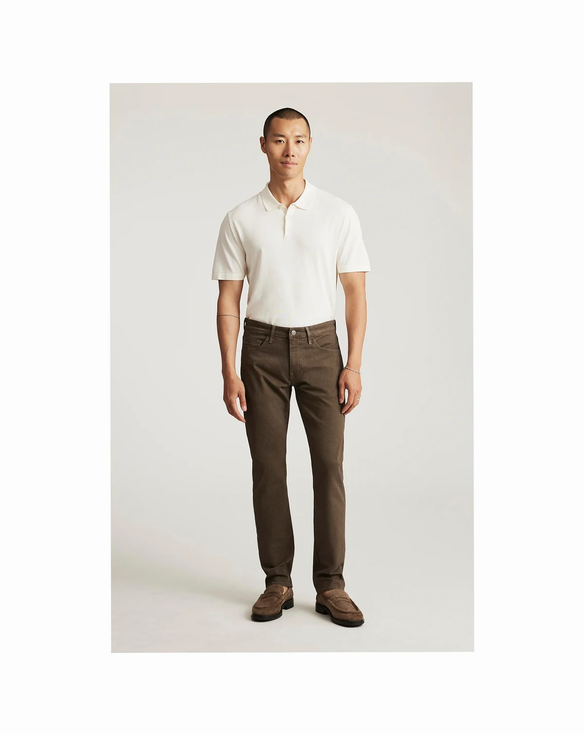 Men's Marcus Slim Straight Leg In Brown Athletic